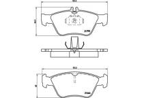 Front brake pad set