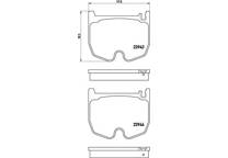Front brake pad set
