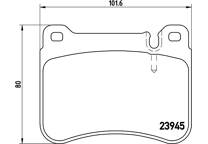 Front brake pad set