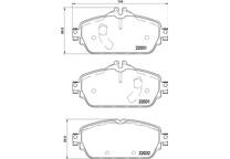 Front brake pad set