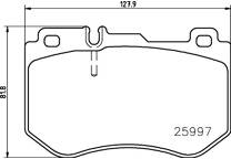 Front brake pad set
