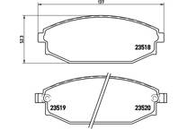 Front brake pad set
