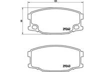 Front brake pad set