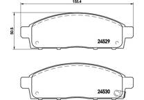 Front brake pad set