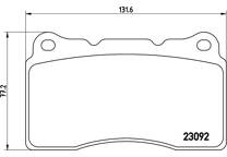 Front brake pad set