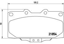 Front brake pad set