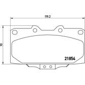 Front brake pad set BREMBO - P 56 034