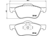Front brake pad set