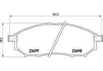 Front brake pad set