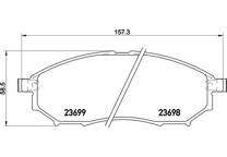 Front brake pad set