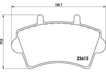 Front brake pad set