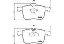 Front brake pad set