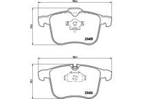 Front brake pad set