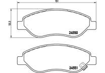 Front brake pad set