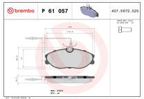 Front brake pad set