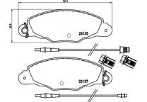 Front brake pad set