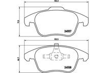 Front brake pad set