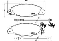 Front brake pad set