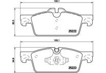 Front brake pad set