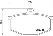 Front brake pad set
