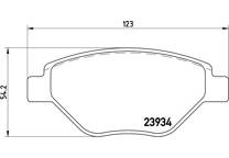 Front brake pad set
