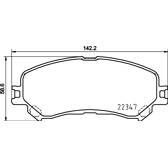 Front brake pad set BREMBO - P 68 067