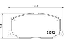 Front brake pad set