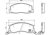 Front brake pad set