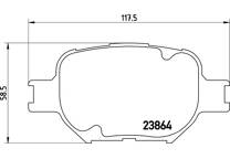 Front brake pad set