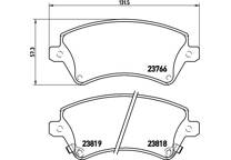 Front brake pad set