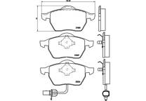 Front brake pad set