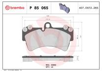 Front brake pad set