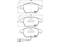 Front brake pad set