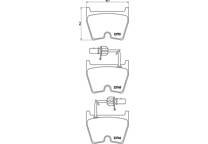 Front brake pad set