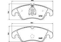 Front brake pad set