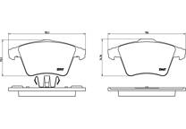 Front brake pad set