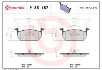 Front brake pad set