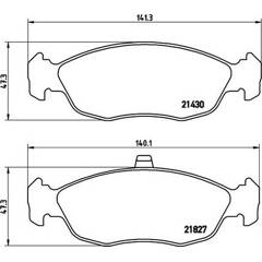 Jeu de 4 plaquettes de frein à disque BREMBO - P 61 051