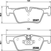 Jeu de plaquettes de frein arrière BREMBO - P 06 071
