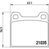 Jeu de plaquettes de frein arrière BREMBO - P 50 066