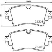 Jeu de plaquettes de frein arrière BREMBO - P 85 154