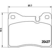 Jeu de plaquettes de frein avant BREMBO - P 06 002