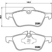 Jeu de plaquettes de frein avant BREMBO - P 06 030