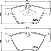 Jeu de plaquettes de frein avant BREMBO - P 06 040