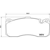 Jeu de plaquettes de frein avant BREMBO - P 06 041