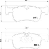 Jeu de plaquettes de frein avant BREMBO - P 06 078