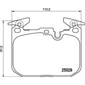 Jeu de plaquettes de frein avant BREMBO - P 06 088