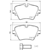 Jeu de plaquettes de frein avant BREMBO - P 06 093