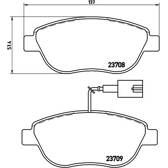 Jeu de plaquettes de frein avant BREMBO - P 23 137