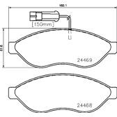 Jeu de plaquettes de frein avant BREMBO - P 23 143